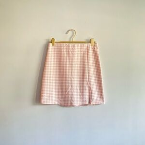 Pink Gingham Skirt size S